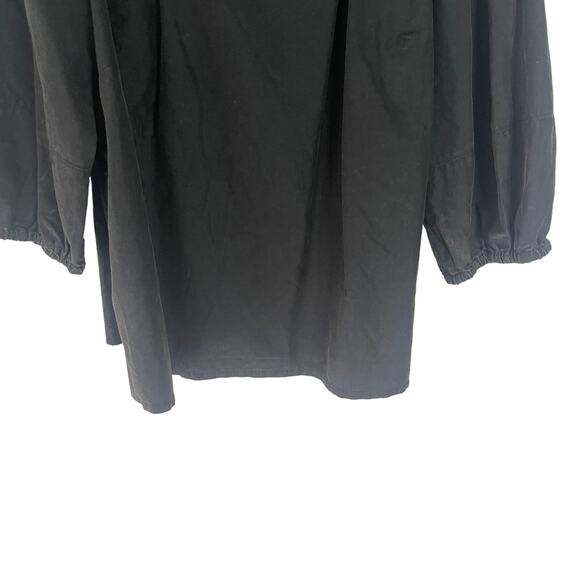 Ava & Viv Women's Plus Size‎ 2X Black 100% Cotton Quarter Balloon Sleeve Blouse - Picture 4 of 9